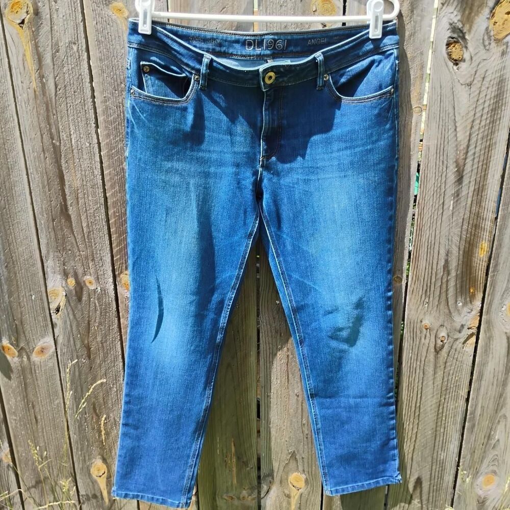 Dl1961 Women's Size 32 Mid Rise Skinny Ankle Jeans Angel Comfort 4-Way Stretch